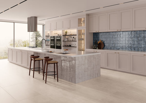 kitchen with porcelain tile portobello