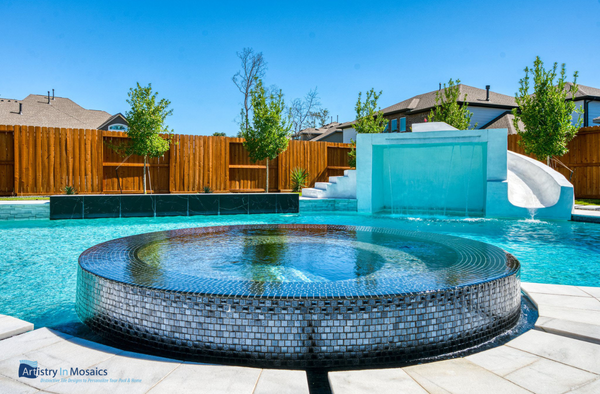 pool made with Artistry in Mosaic tiles