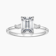 Three-stone Cubic Zirconia Ring