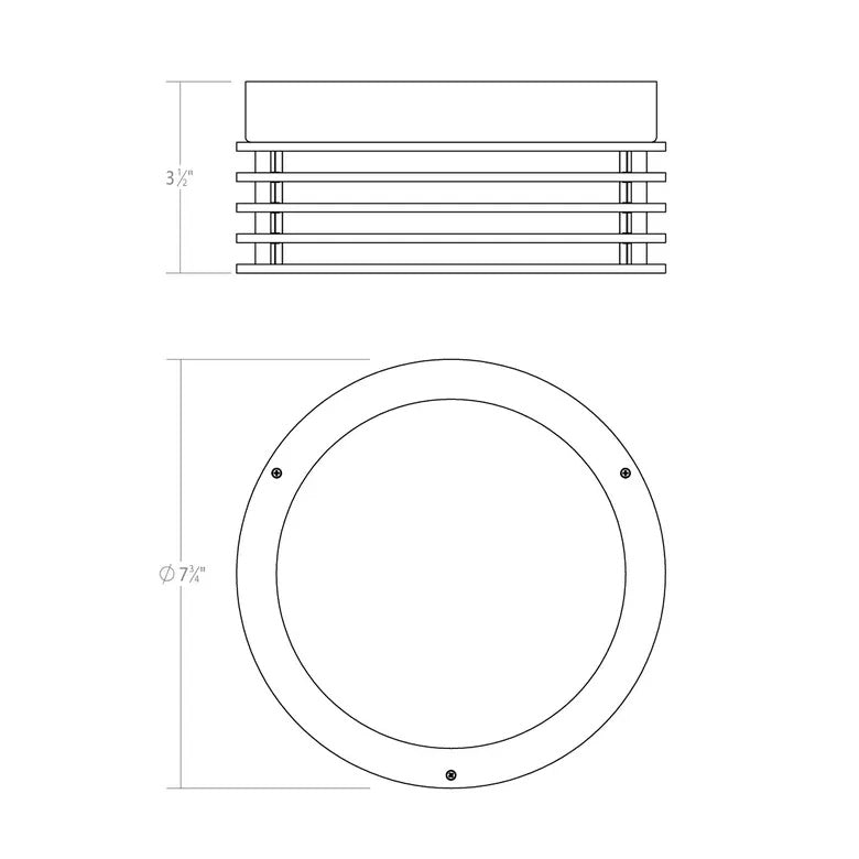 Marue Circle Flush Mount: Small