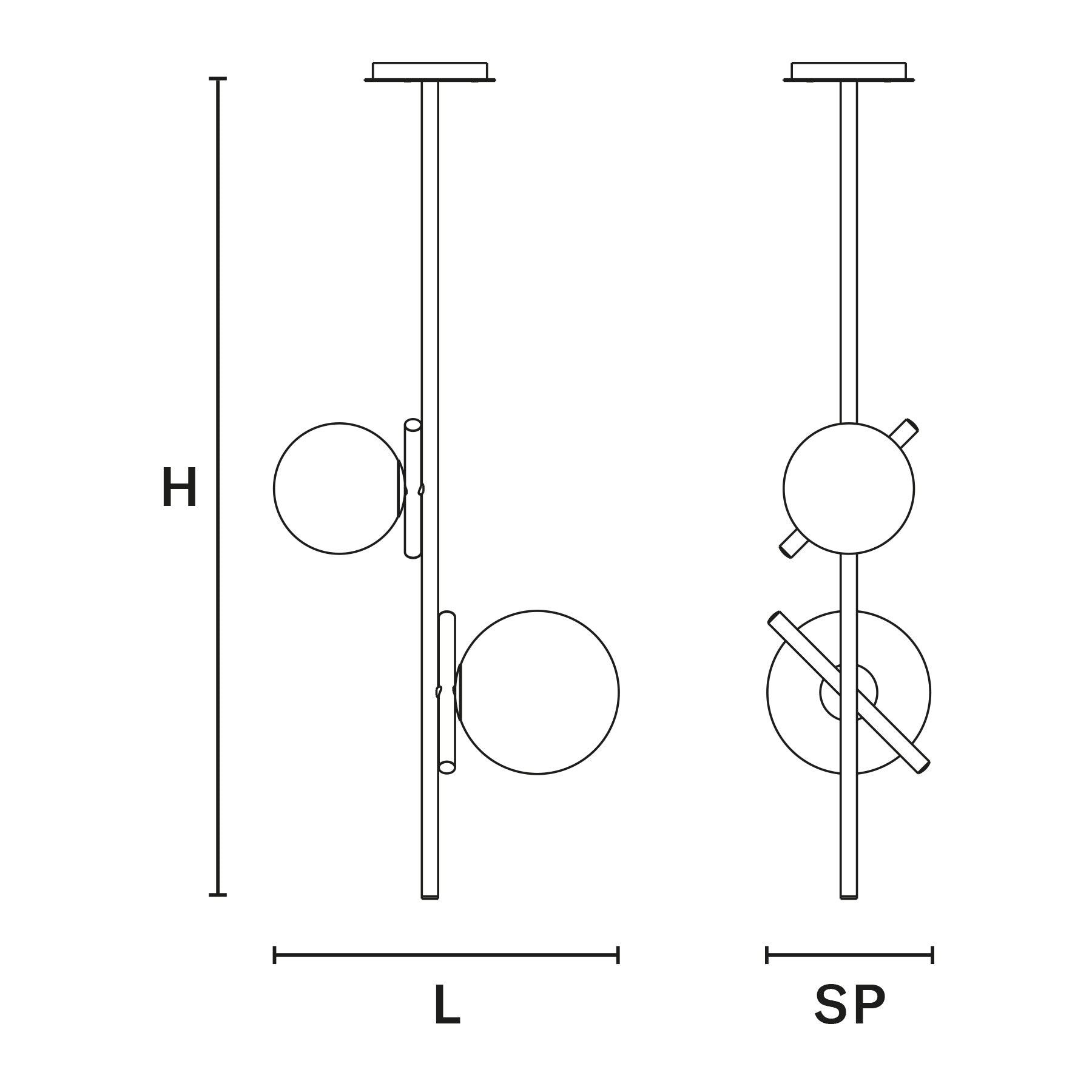 Posy 2 Vertical Suspension