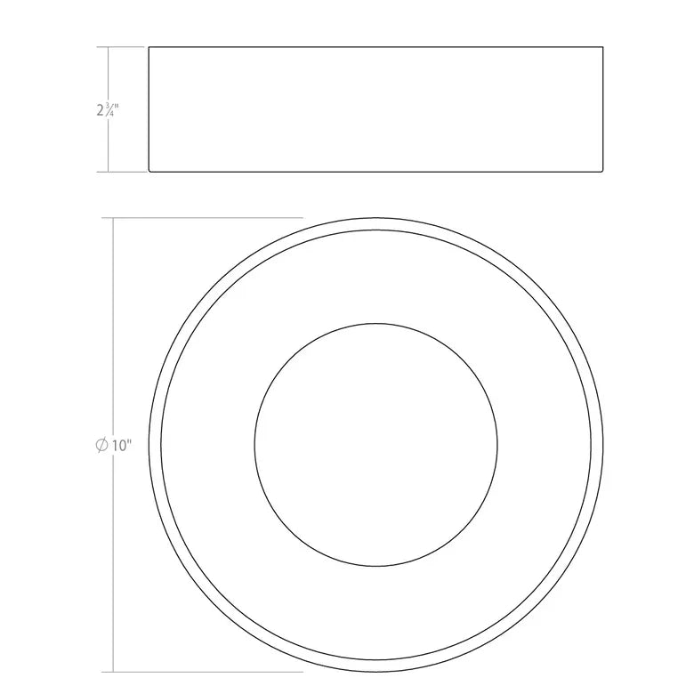 Ilios LED Flush Mount: Small