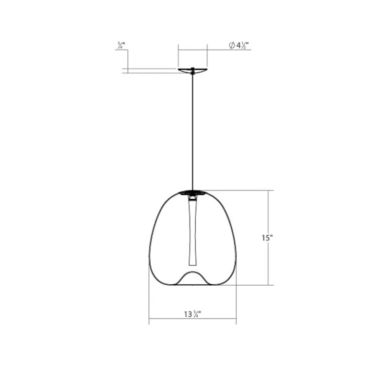 Mela LED Pendant: Large