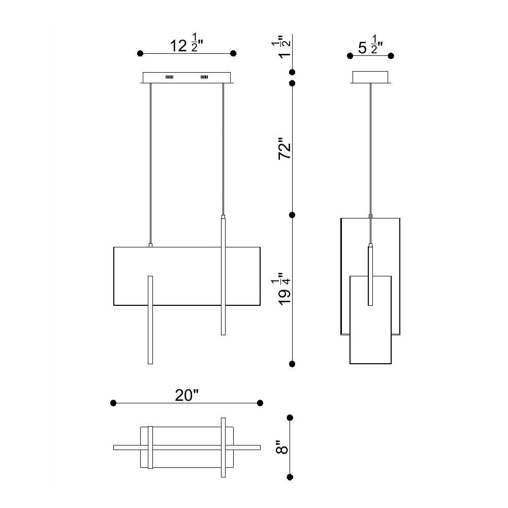 Coburg Large LED Pendant