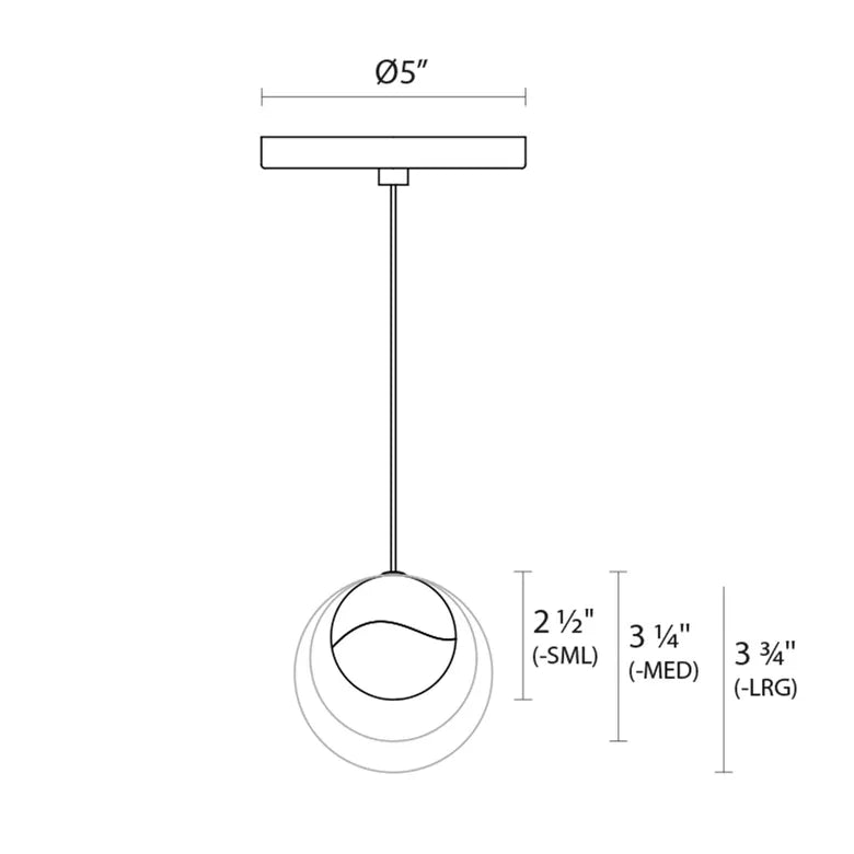 Grapes LED Pendant: Small / Round Canopy