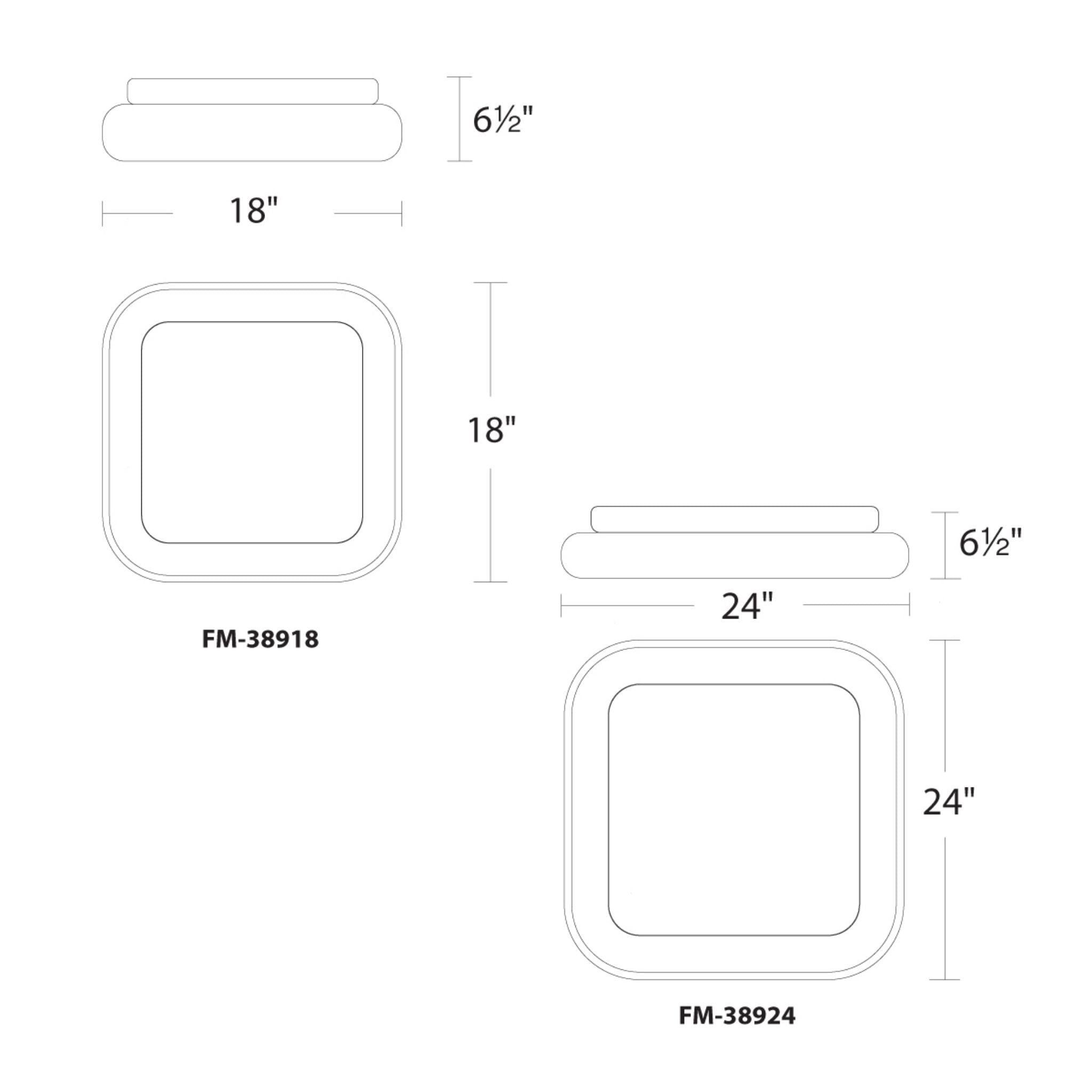 Line Drawings: Tetris Ceiling Mount 3000K 