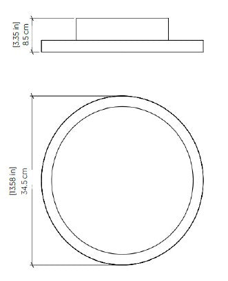 Naia Ceiling Light Specifications - Small