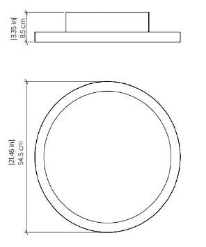 Naia Ceiling Light Specifications - Medium