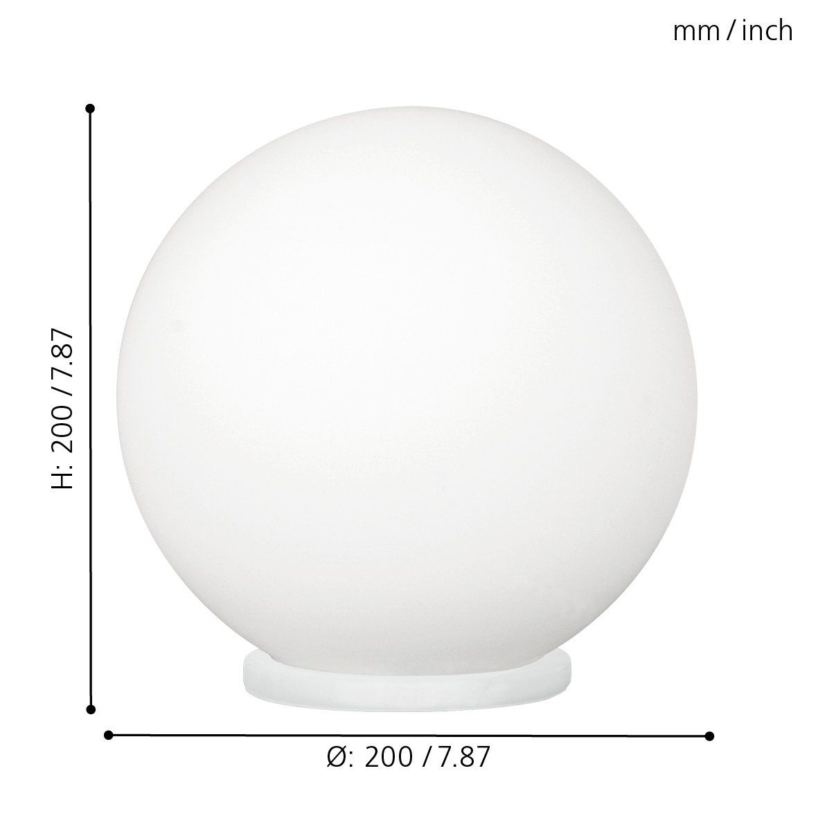 Rondo Table Lamp Small Specifications