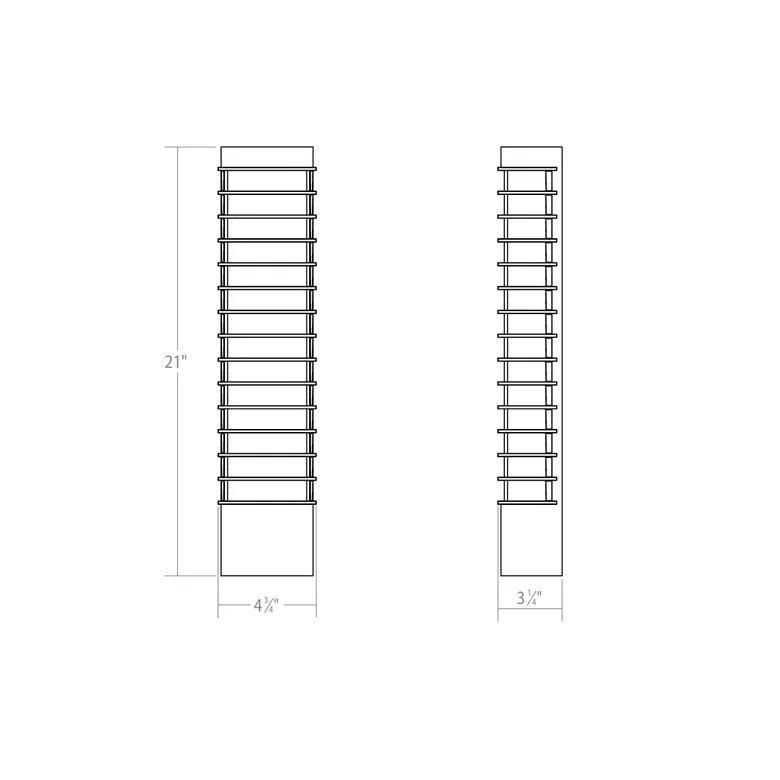 Tawa Indoor-Outdoor Sconce: Large