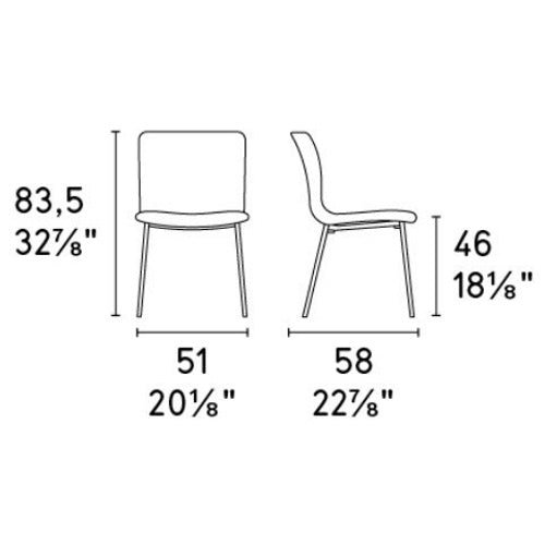 Annie CS1852 Upholstered Metal Chair