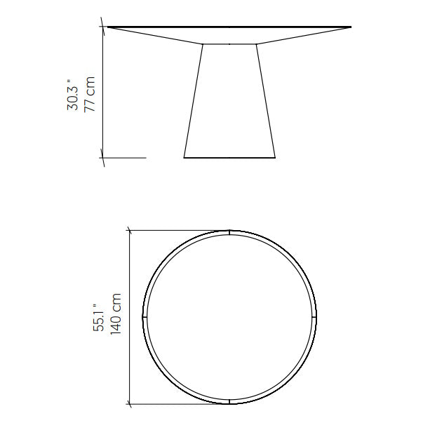 Conic Dining Table 