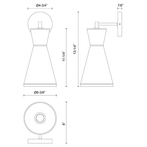 Betty Wall Light Specifications