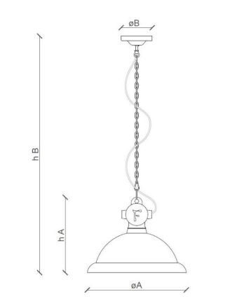 Industrial Half Globe Pendant Light Specifications