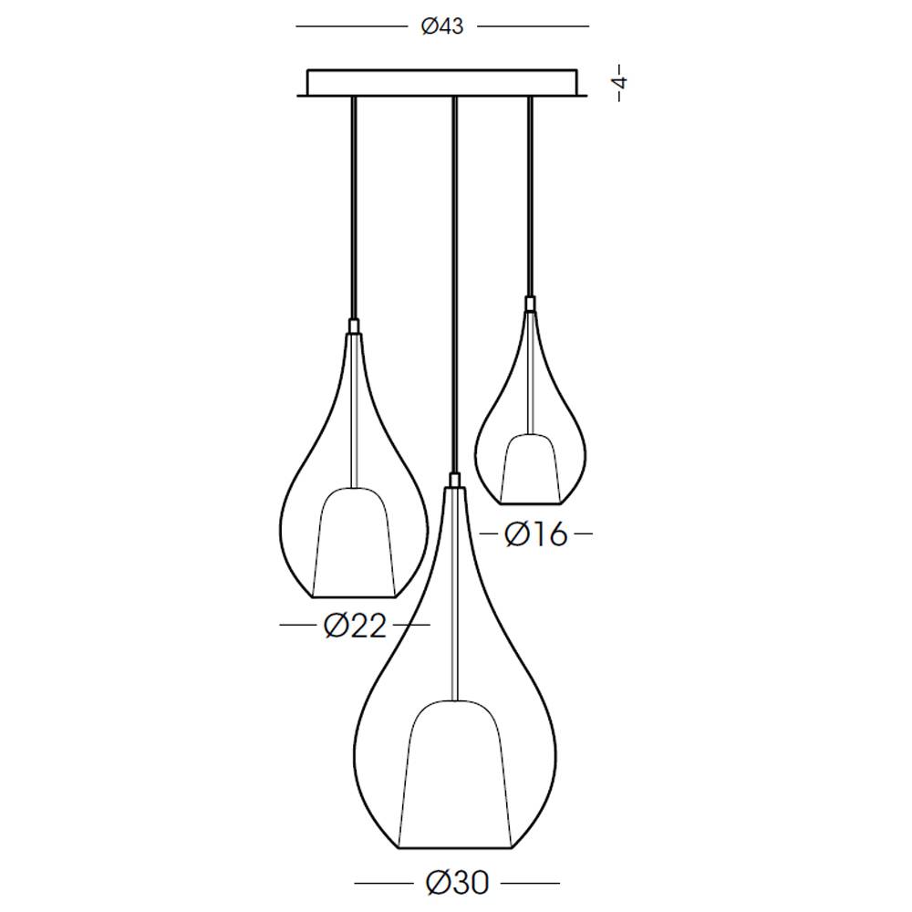 Zoe Chandelier 1309MX.3L