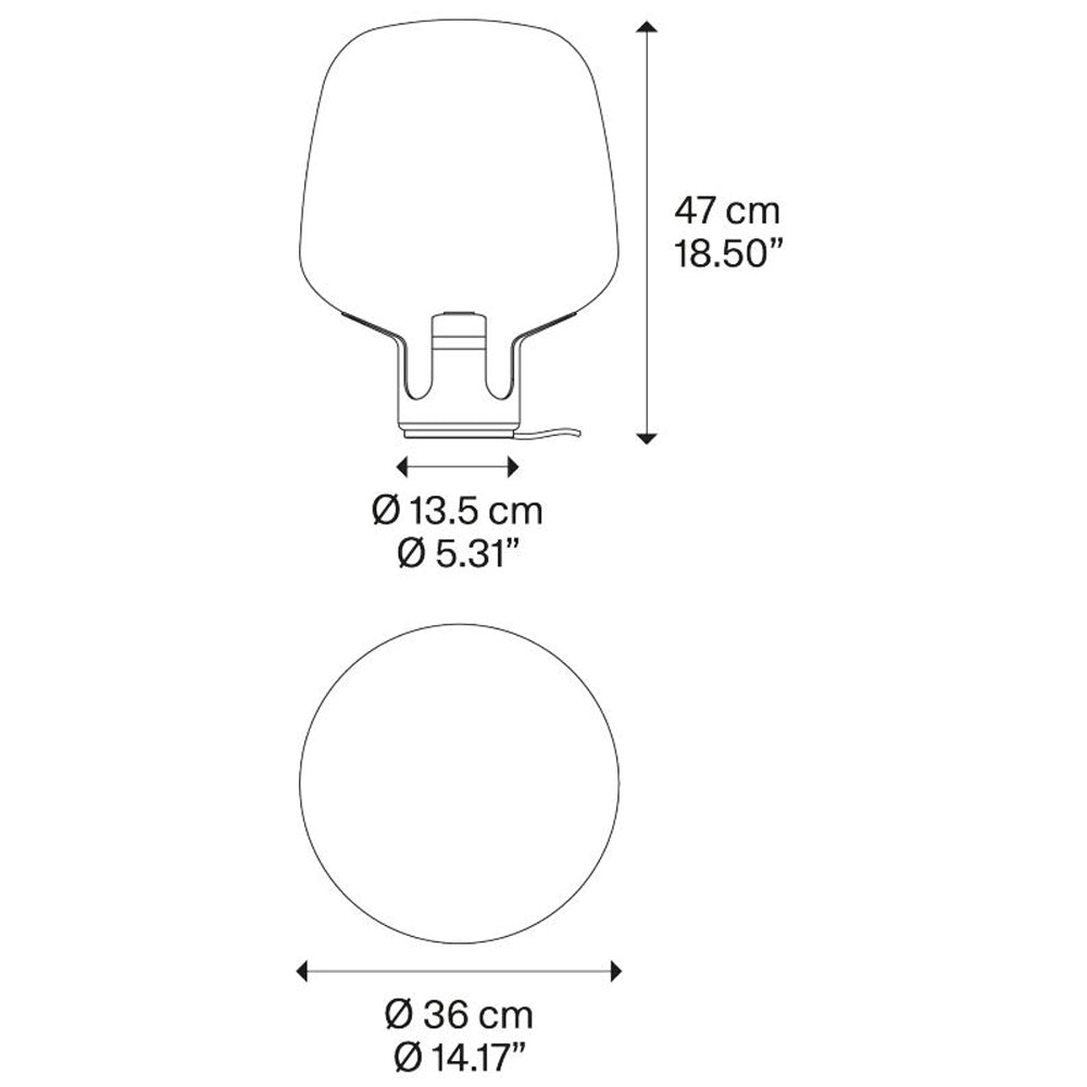 Medium Flar Table/Floor Lamp by Lodes