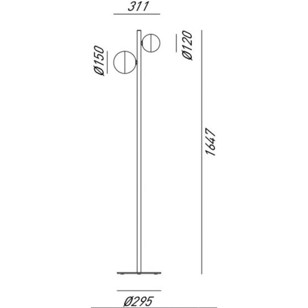 Molecola Floor Lamp by Il Fanale