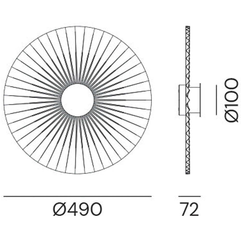 Large Plie Wall Sconce by Il Fanale