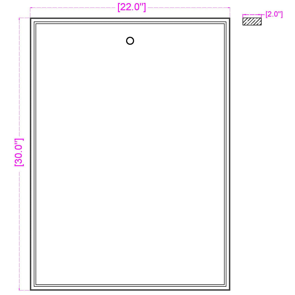 Small Cerissa Rectangular Mirror by Eurofase