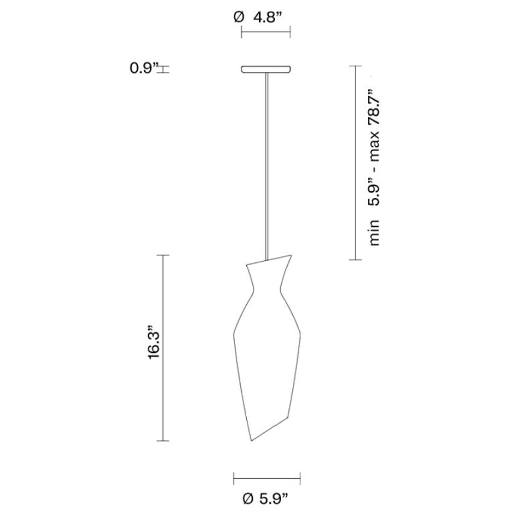 Malvasia 1 Mini Pendant by Fabbian