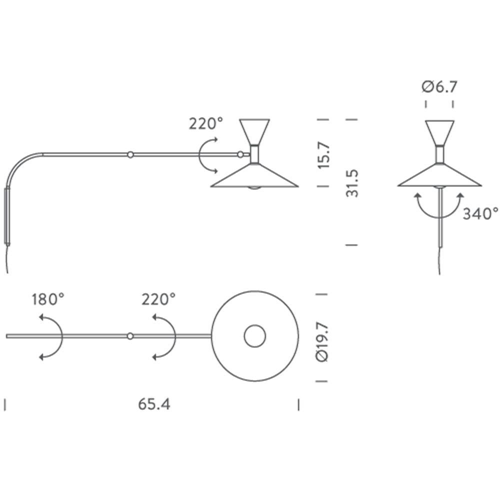 Lampe De Marseille Wall Lamp by Nemo