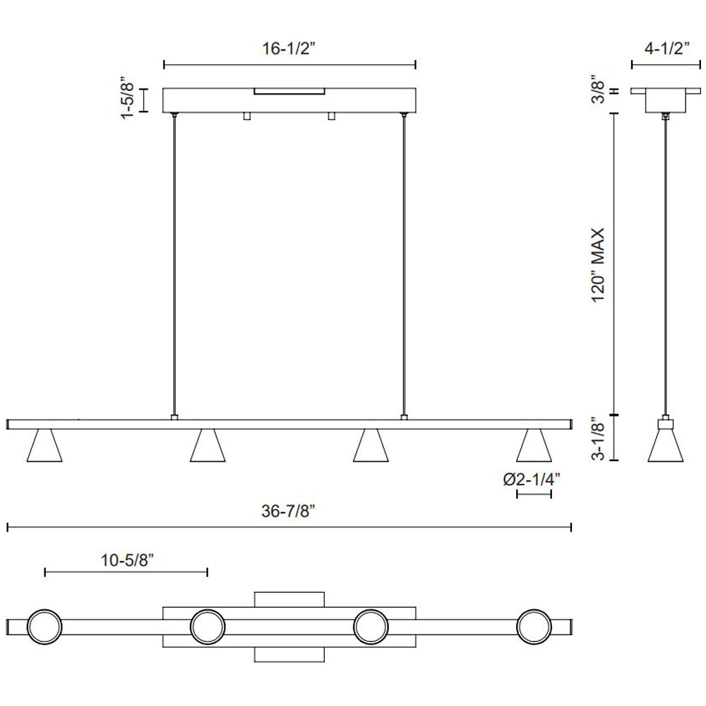 Small Dune Linear Suspension by Kuzco