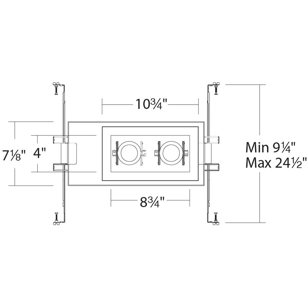 Silo Multiples 2 Light Trimmed Recessed Light by W.A.C. Lighting