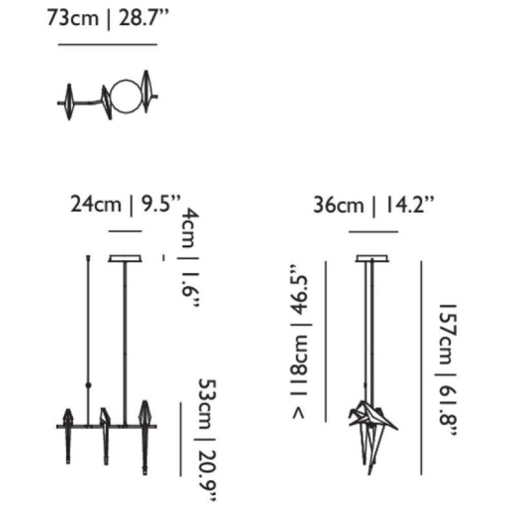 Small Perch Light Branch Suspension by Moooi