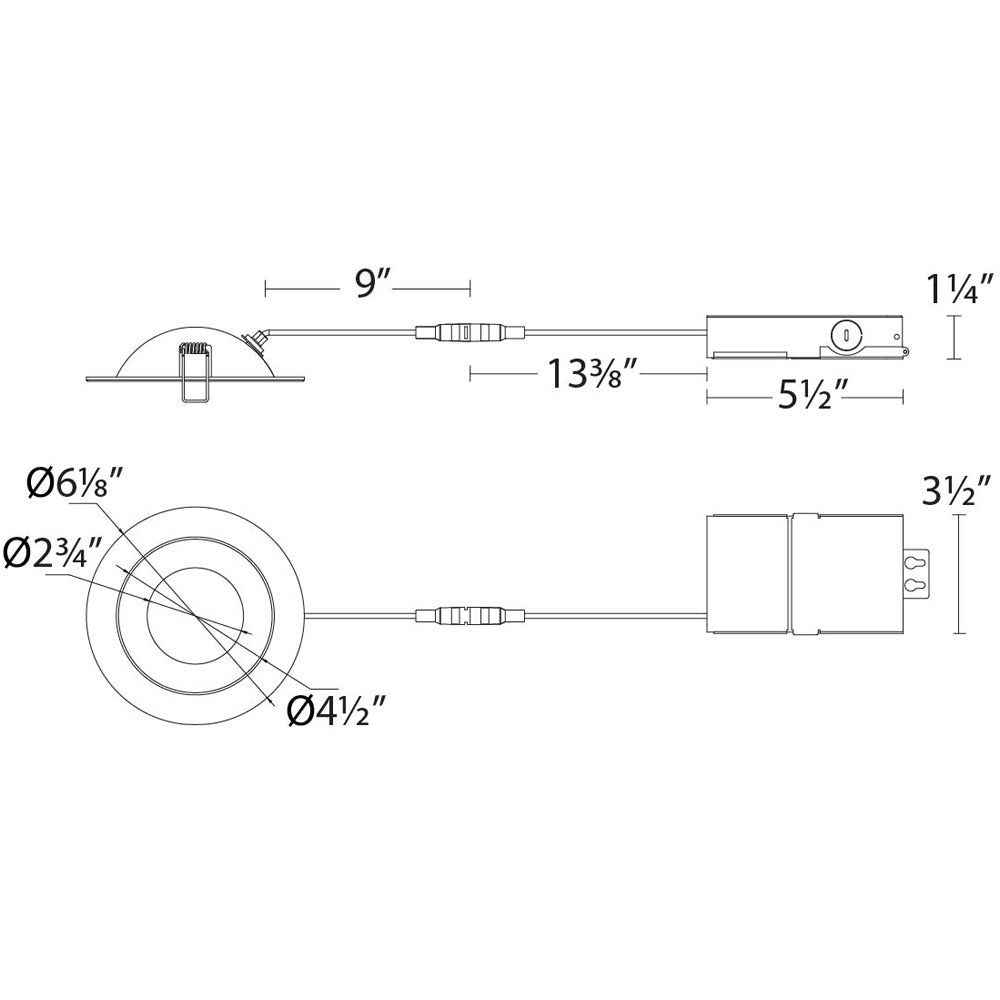 Large Lotos Adjustable Downlight 3000K by W.A.C. Lighting