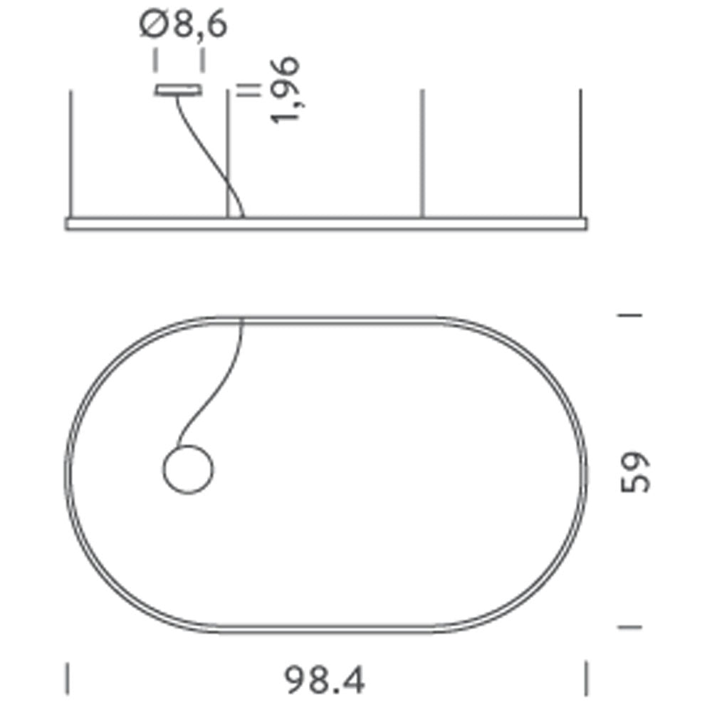 Medium Zirkol O Oval Suspension by Nemo