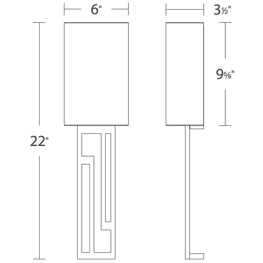 Vander Tall Wall Lamp by Modern Forms