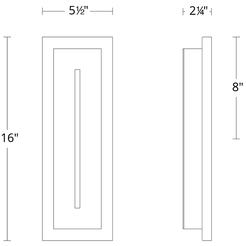 Small Midnight Outdoor Wall Lamp by Modern Forms