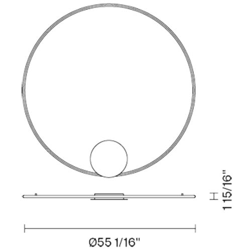 Olympic X-Large LED Wall/Ceiling Light by Fabbian