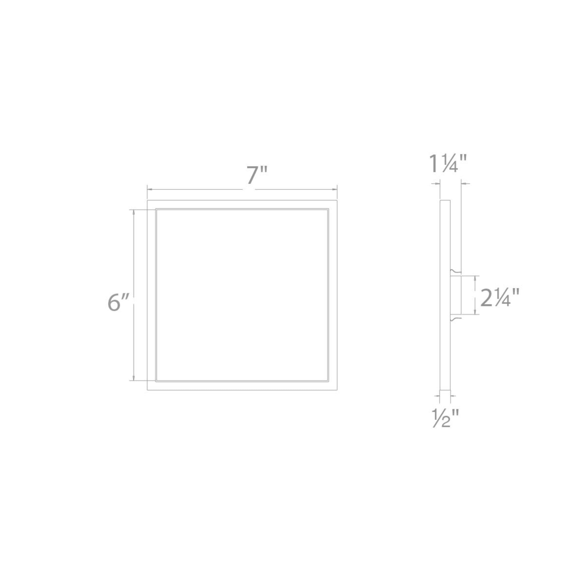 7″ Square Ceiling and Wall Mount
