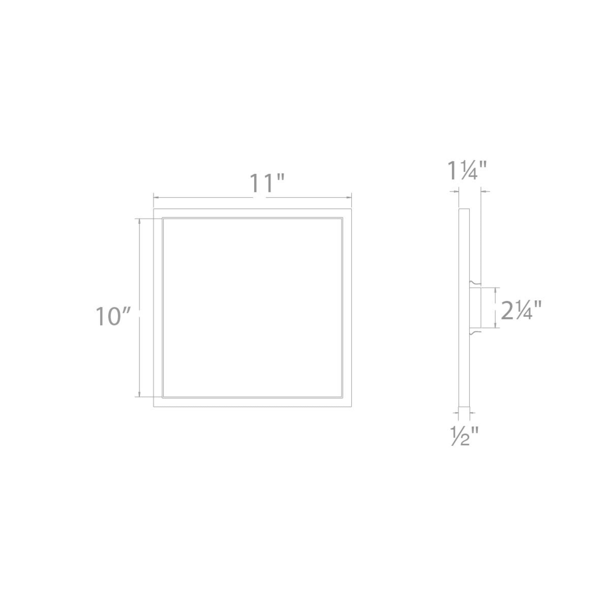 11″ Square Ceiling and Wall Mount