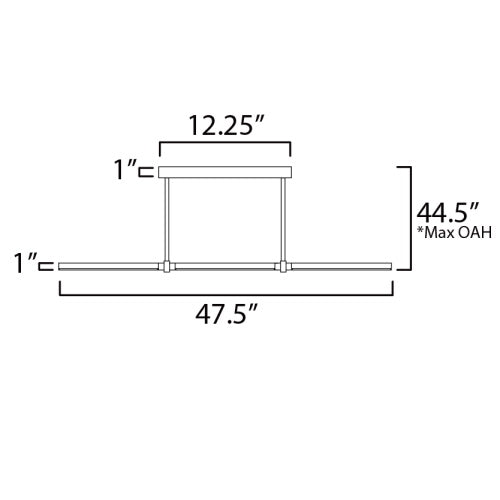 Dorian Linear LED Pendant Large