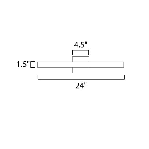 Alumilux Line Linear Outdoor Wall Sconce-Small