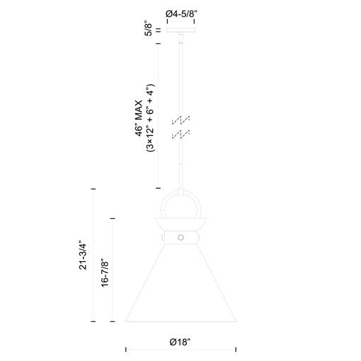 Emerson Pendant Light Specifications - Large