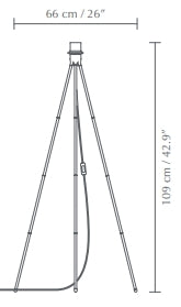 Eos Esther Tripod Floor Lamp by Umage