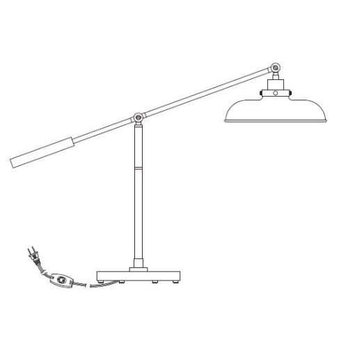 Wellfleet Wide Desk Lamp