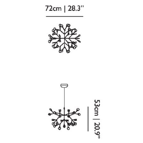 Small Heracleum III Suspension by Moooi