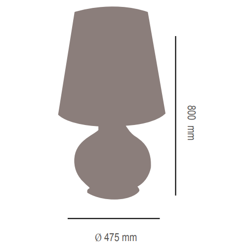 Kandida Table Lamp: Large