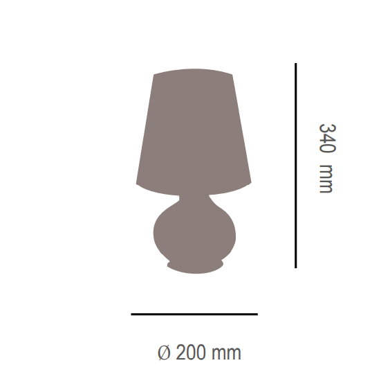 Kandida Table Lamp: Small