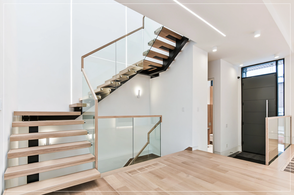 LED Strips along a Stairway