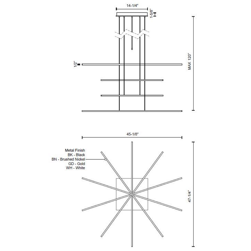 Vega Minor 5-Light Suspension