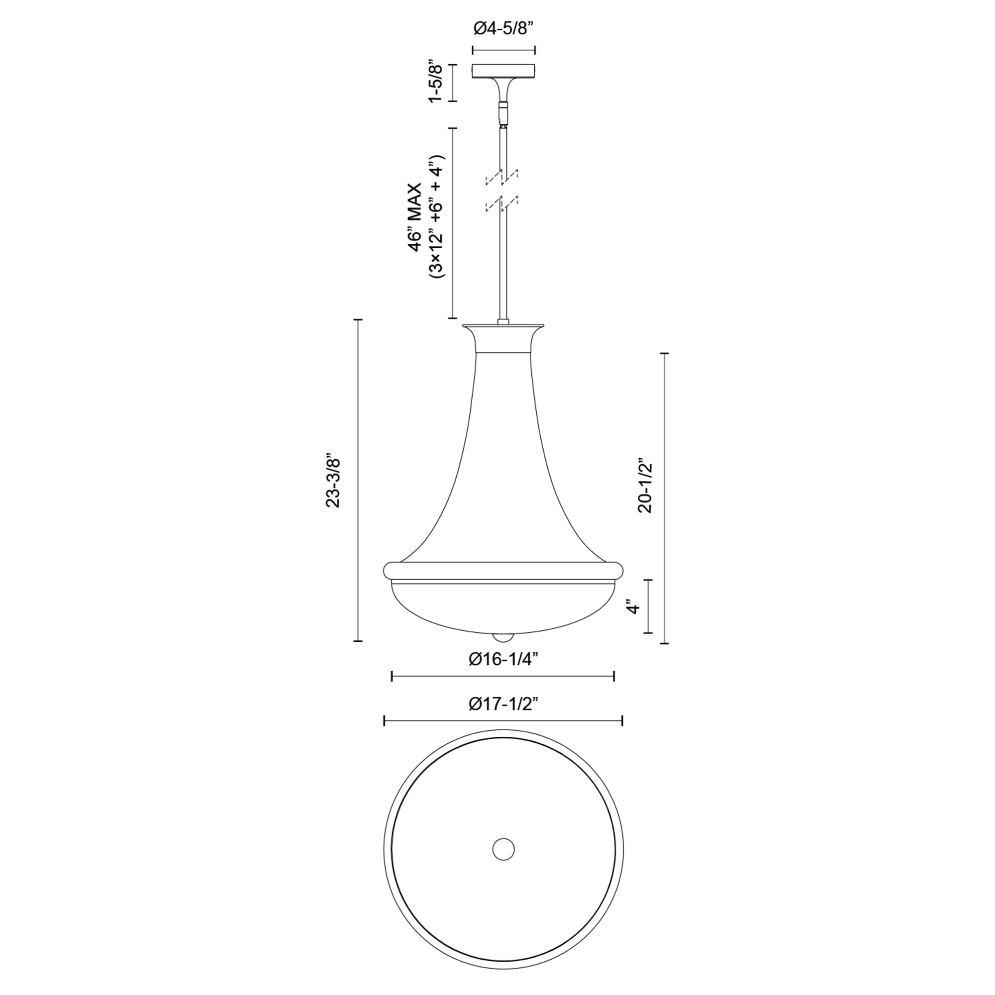 Marcel Chandelier Specifications