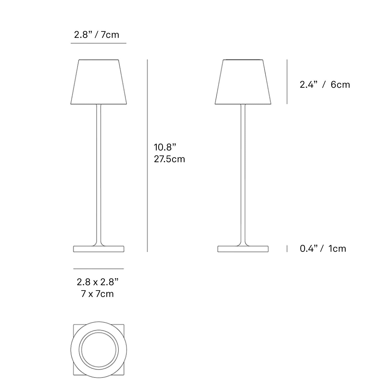 Poldina Pro Micro Battery Operated Table Lamp 