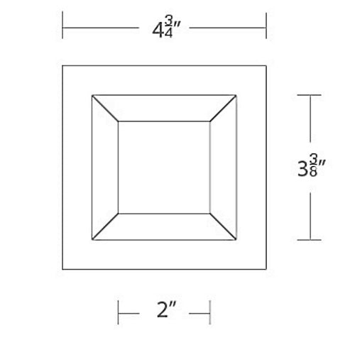 Ocularc 3.5 Adjustable Downlight Trimmed Square