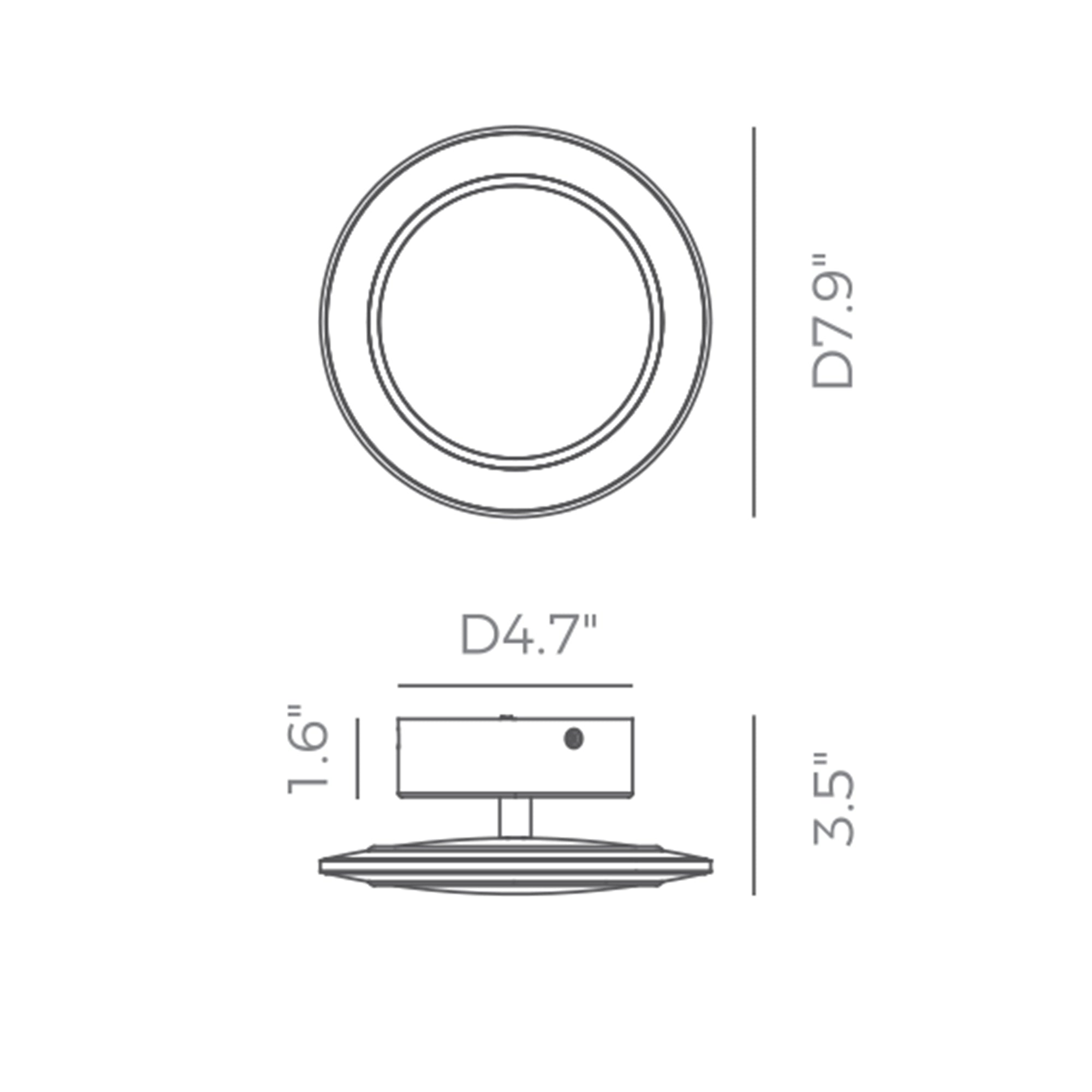 Specification Banner Saturn Round Wall Sconce - Medium