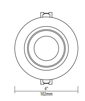 Sigma 2 Round Deep Regressed LED Fixture Specifications